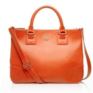 Tory Burch Robinson Double Zip Tote Handbag